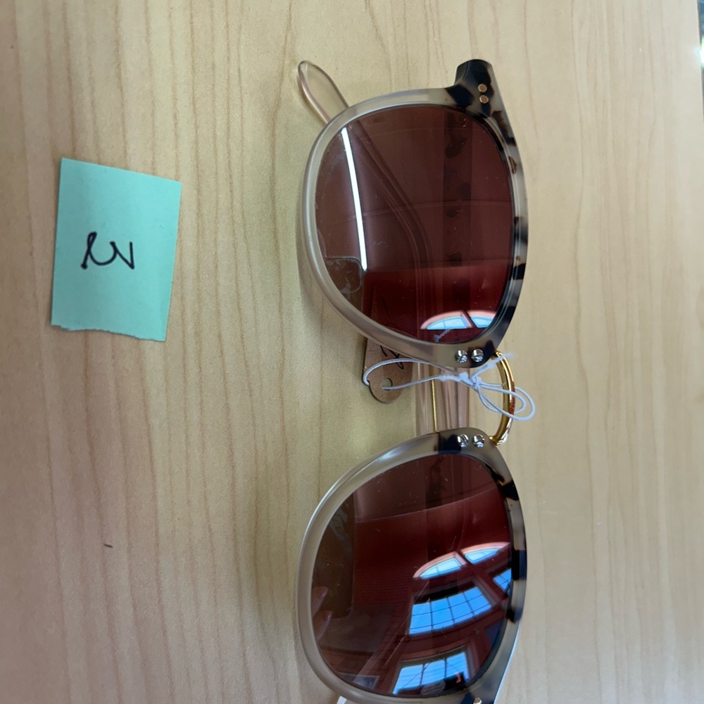 KREWE Sunglasses with Tortoise Shell and Red Lenses